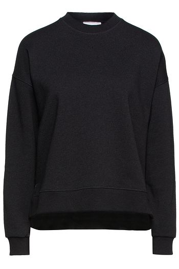 GANNI Cotton-blend fleece sweatshirt