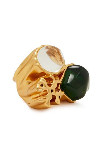 TORY BURCH Gold-tone resin ring