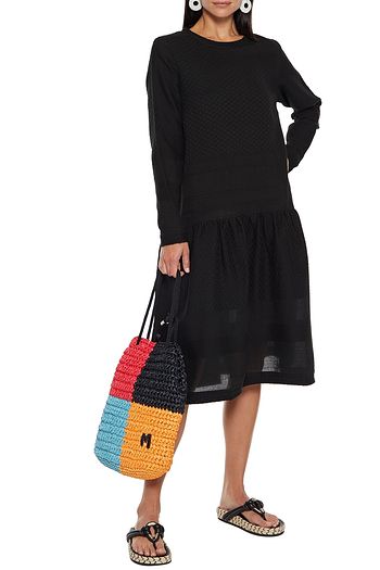 CECILIE COPENHAGEN Josefine gathered cotton-jacquard midi dress