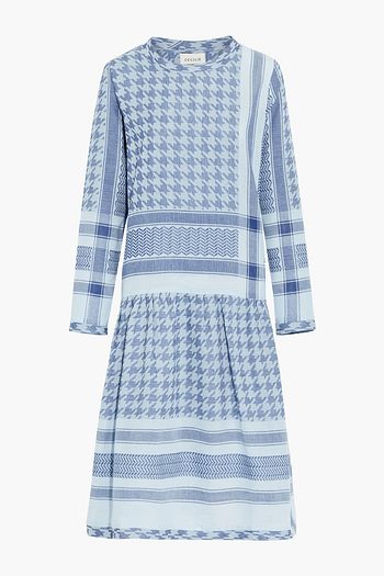 CECILIE COPENHAGEN Josefine gathered cotton-jacquard midi dress