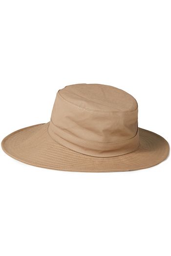 CHLOÉ Leather-trimmed cotton hat