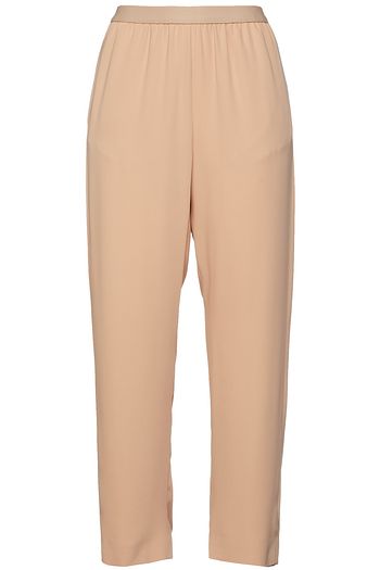 MM6 MAISON MARGIELA Geraffte Cropped Hose mit geradem Bein aus Crêpe
