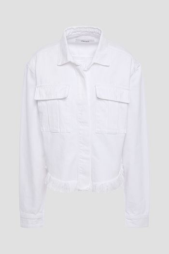 J BRAND Shannon frayed denim jacket