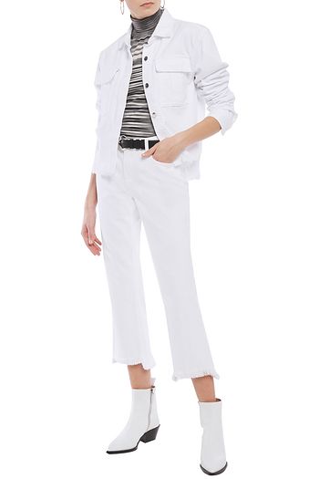 J BRAND Shannon frayed denim jacket