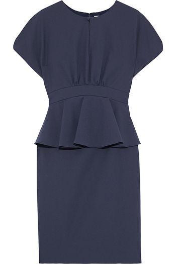 MIKAEL AGHAL Gathered cady peplum dress