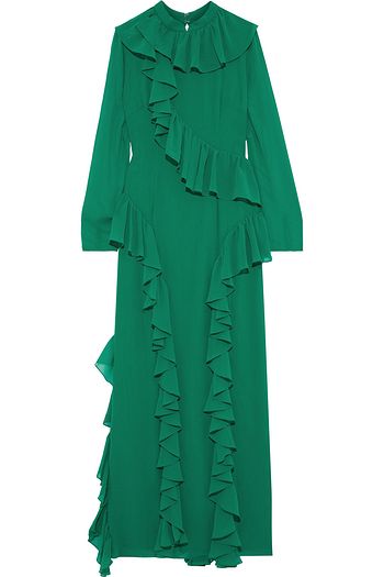 MIKAEL AGHAL Ruffled georgette gown