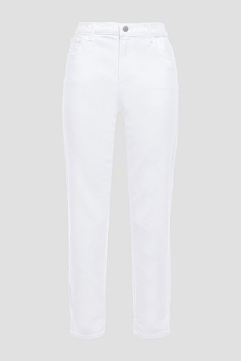 J BRAND Cropped mid-rise slim-leg jeans