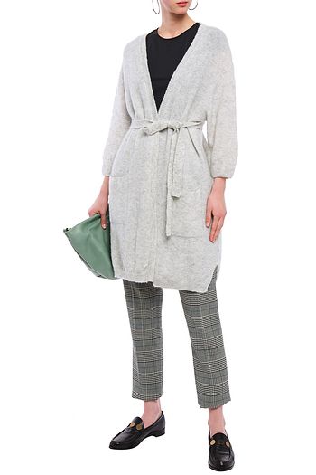 AMERICAN VINTAGE Vikiville belted brushed knitted cardigan