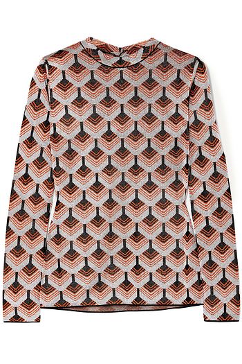 PACO RABANNE Metallic jacquard-knit top