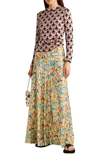 PACO RABANNE Metallic jacquard-knit top