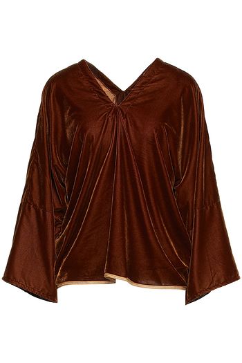 MM6 MAISON MARGIELA Oversized velvet top