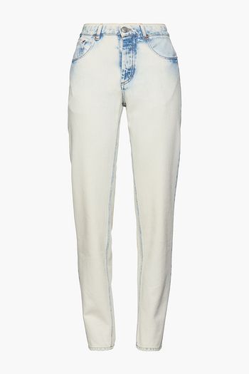 MM6 MAISON MARGIELA Bleached mid-rise straight-leg jeans
