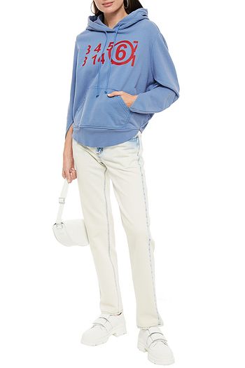 MM6 MAISON MARGIELA Bleached mid-rise straight-leg jeans