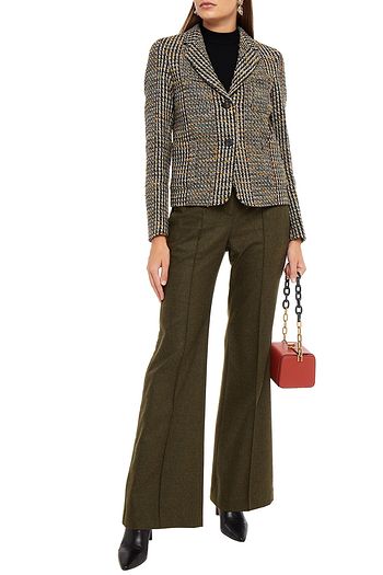 VICTORIA BECKHAM Wool-blend tweed jacket