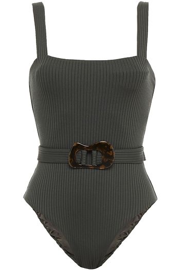 JETS AUSTRALIA BY JESSIKA ALLEN Belted ribbed swimsuit