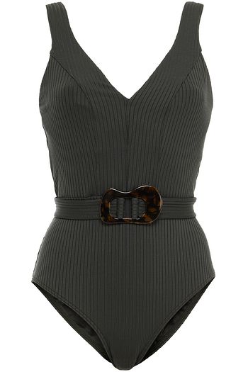 JETS AUSTRALIA BY JESSIKA ALLEN Belted ribbed swimsuit