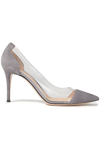 GIANVITO ROSSI Suede and PVC pumps