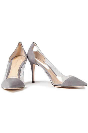 GIANVITO ROSSI Suede and PVC pumps