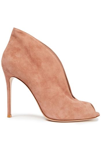 GIANVITO ROSSI Cutout suede ankle boots