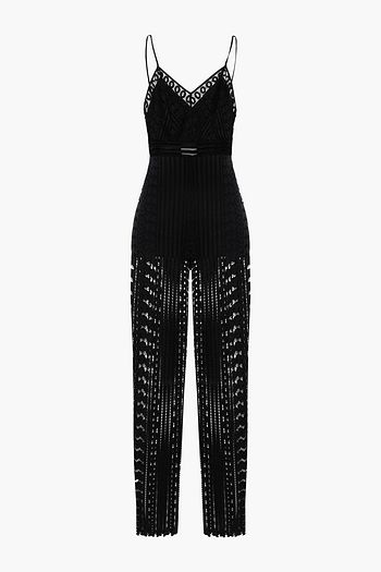 CHARO RUIZ IBIZA Daiki crocheted lace jumpsuit
