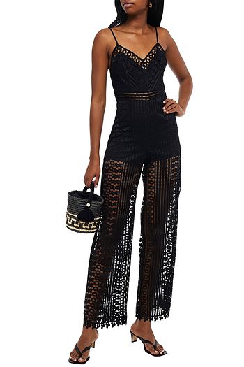 CHARO RUIZ IBIZA Daiki crocheted lace jumpsuit