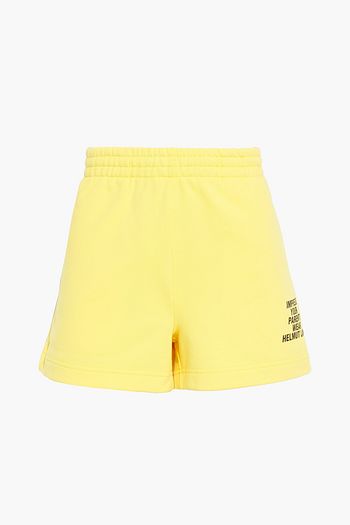 HELMUT LANG Impress printed French cotton-terry shorts