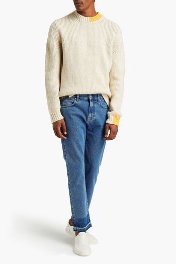 MCQ ALEXANDER MCQUEEN Slim-fit appliquéd denim jeans