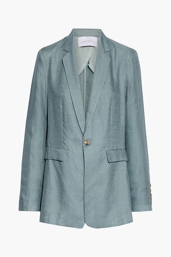 ASCENO Azores organic linen-shantung blazer