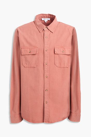 FRAME Lyocell and cotton-blend twill shirt