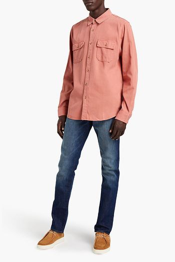 FRAME Lyocell and cotton-blend twill shirt