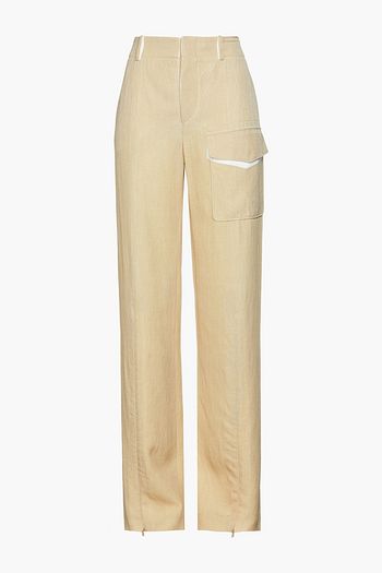 CHLOÉ Hose mit weitem Bein aus Canvas mit Print