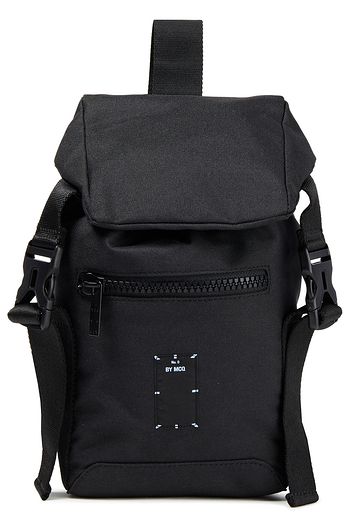MCQ ALEXANDER MCQUEEN Rucksack aus Webstoff mit Mesh-Besatz und Applikationen