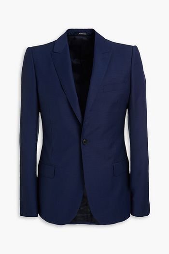 ALEXANDER MCQUEEN Slim-fit wool and mohair-blend blazer