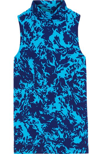 PROENZA SCHOULER Printed stretch-cotton jersey turtleneck top