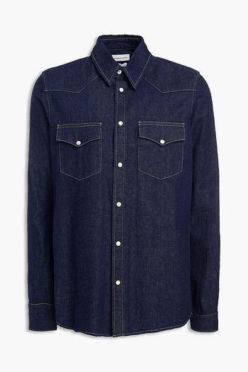 ALEXANDER MCQUEEN Embroidered denim shirt