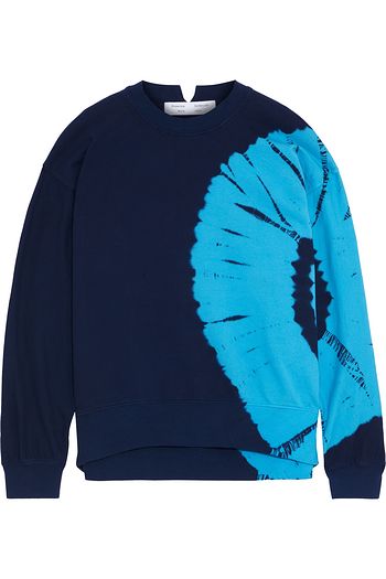 PROENZA SCHOULER Tie-dyed French cotton-terry sweatshirt