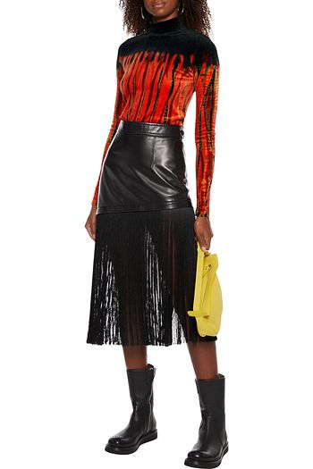 PROENZA SCHOULER Tie-dyed velvet top