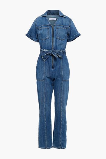 JONATHAN SIMKHAI Belted denim jumpsuit