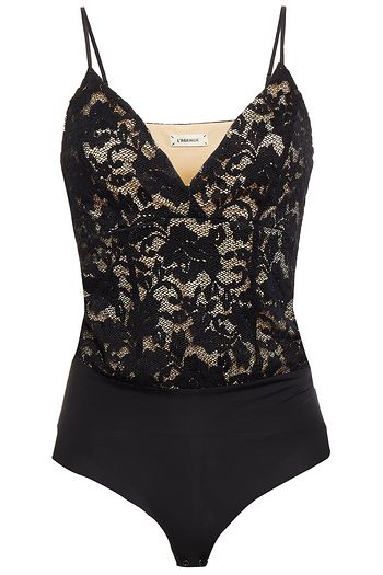 L'AGENCE ストレッチレース ボディスーツ