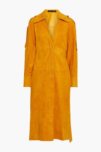 PROENZA SCHOULER Suede midi shirt dress