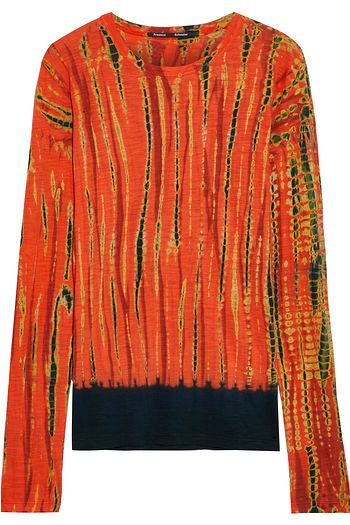 PROENZA SCHOULER Tie-dyed cotton-jersey top
