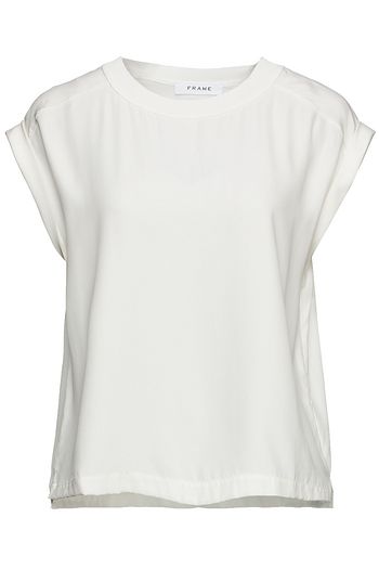 FRAME Silk-satin top
