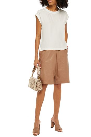 FRAME Silk-satin top