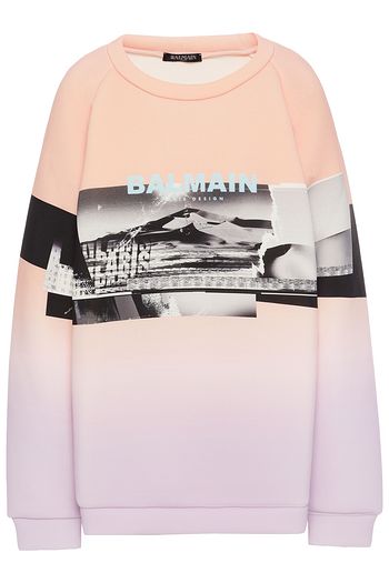 BALMAIN Printed scuba sweatshirt