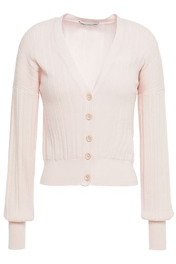 COTTON BY AUTUMN CASHMERE Ribbed cotton cardigan