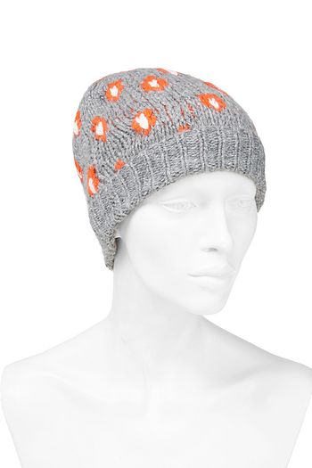 AUTUMN CASHMERE Leopard-jacquard beanie