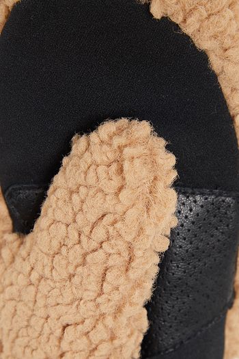 HOLDEN Handschuhe aus Leder mit Einsätzen aus Shearling-Imitat