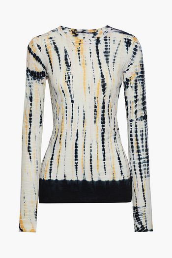 PROENZA SCHOULER Tie-dyed slub cotton-jersey top