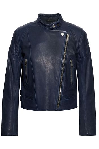 ISABEL MARANT Bald cropped leather biker jacket