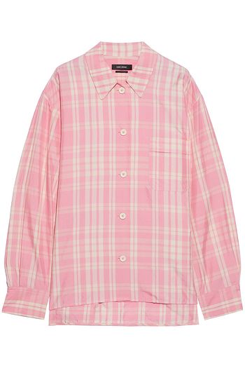 ISABEL MARANT Venice checked cotton-blend shirt